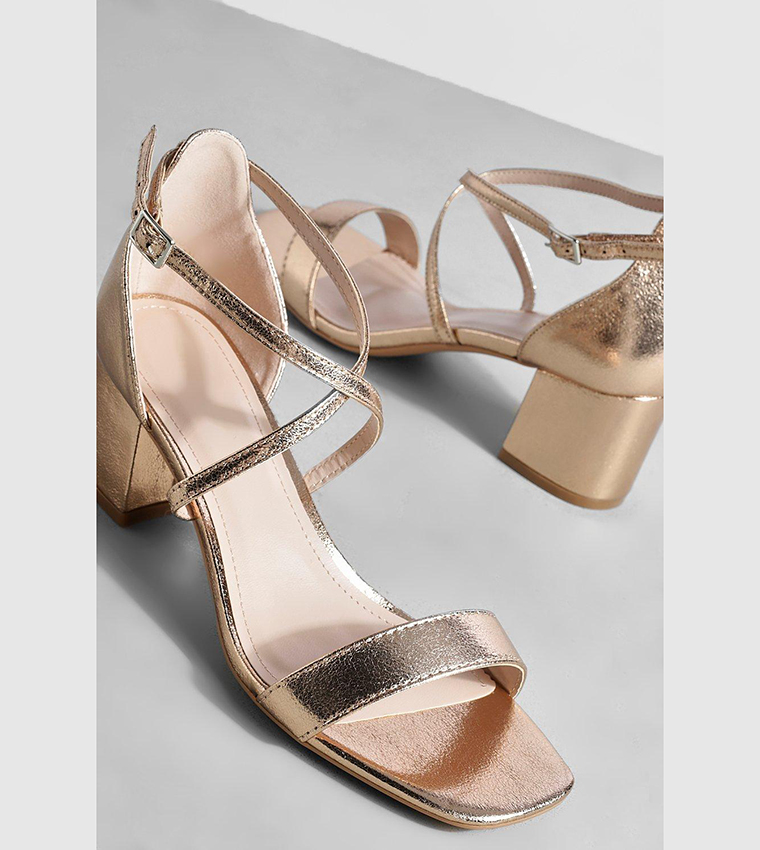 Boohoo rose cheap gold sandals