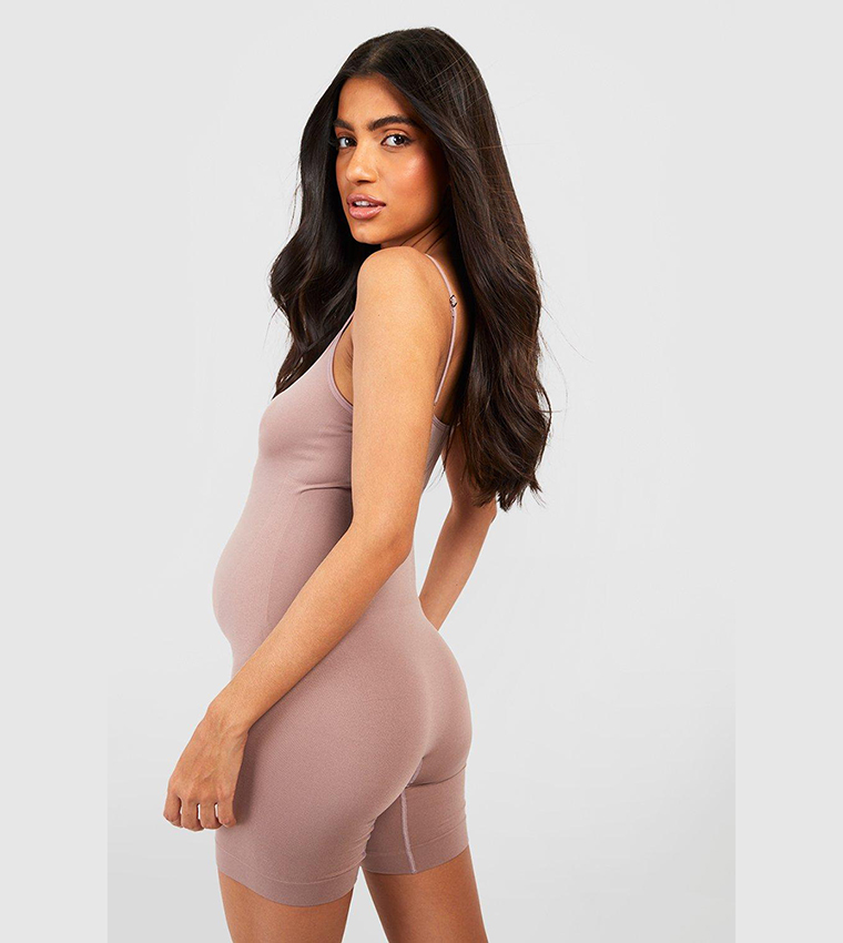 Buy Boohoo Maternity Bump Support Shapewear In Beige