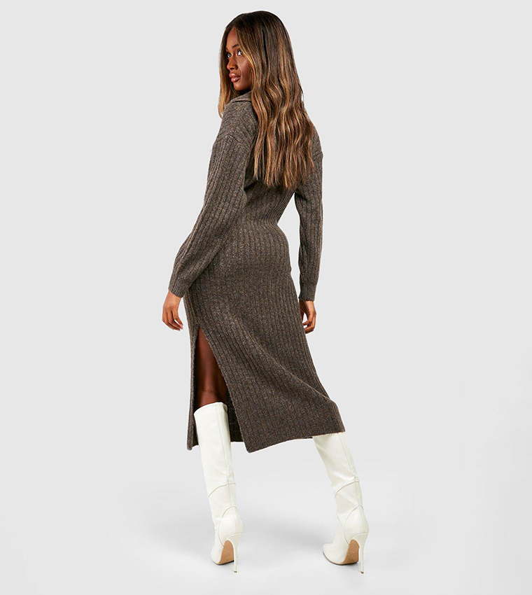 chocolate brown jumper dress Chocolate Jumper Dress