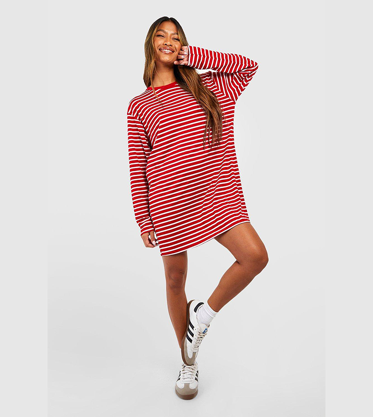 Oversized t shirt dress long sleeve sale