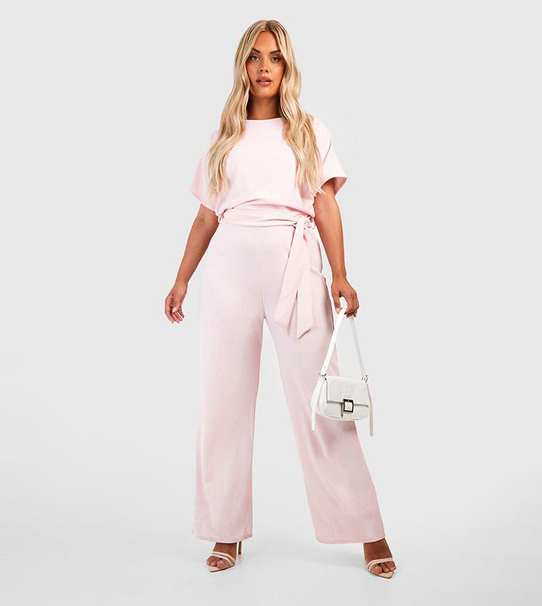 Pink and store white jumpsuit