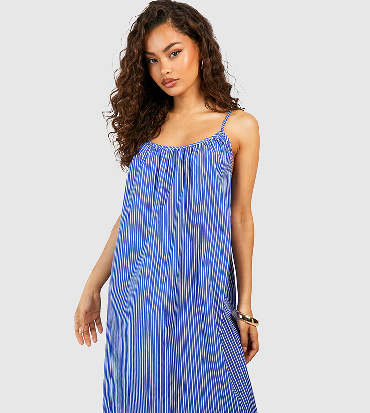 Oasis stripe shop cami dress