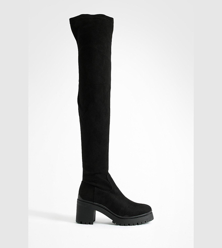 Cleated thigh best sale high boots