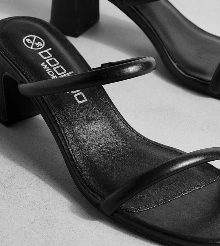 Wide Fit Double Strap Mule
