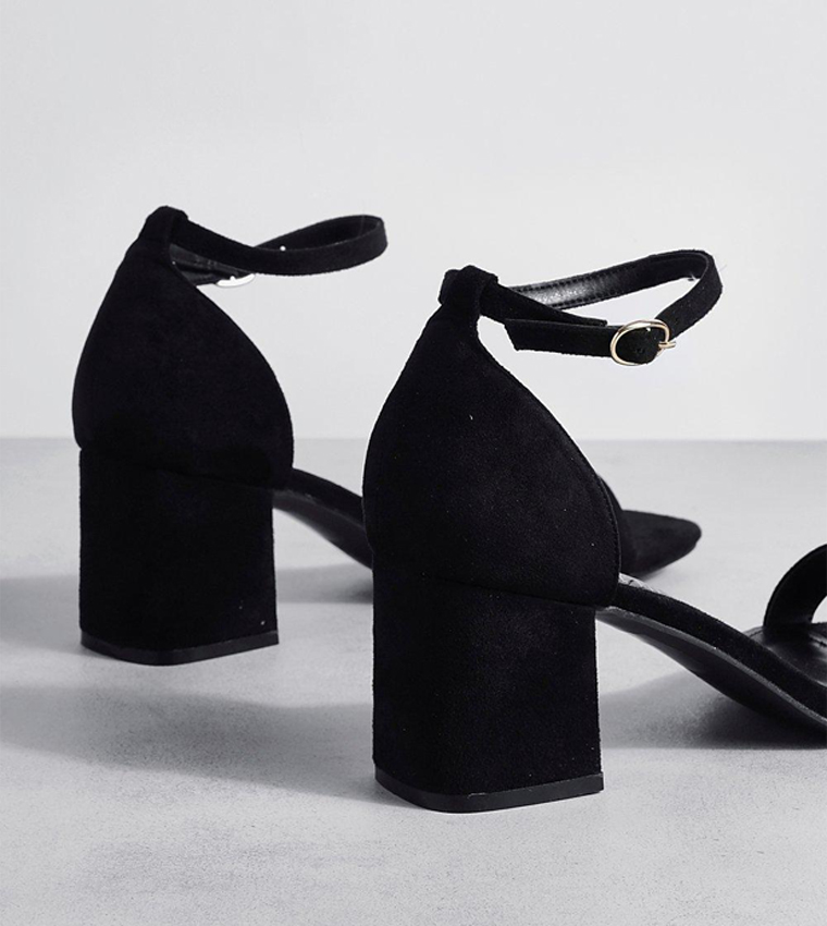 Wide Fit Low Block Barely There Heels
