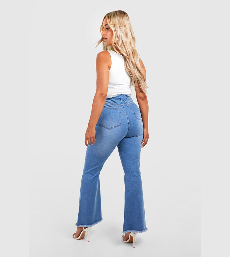 Basic High Rise Flared Jeans