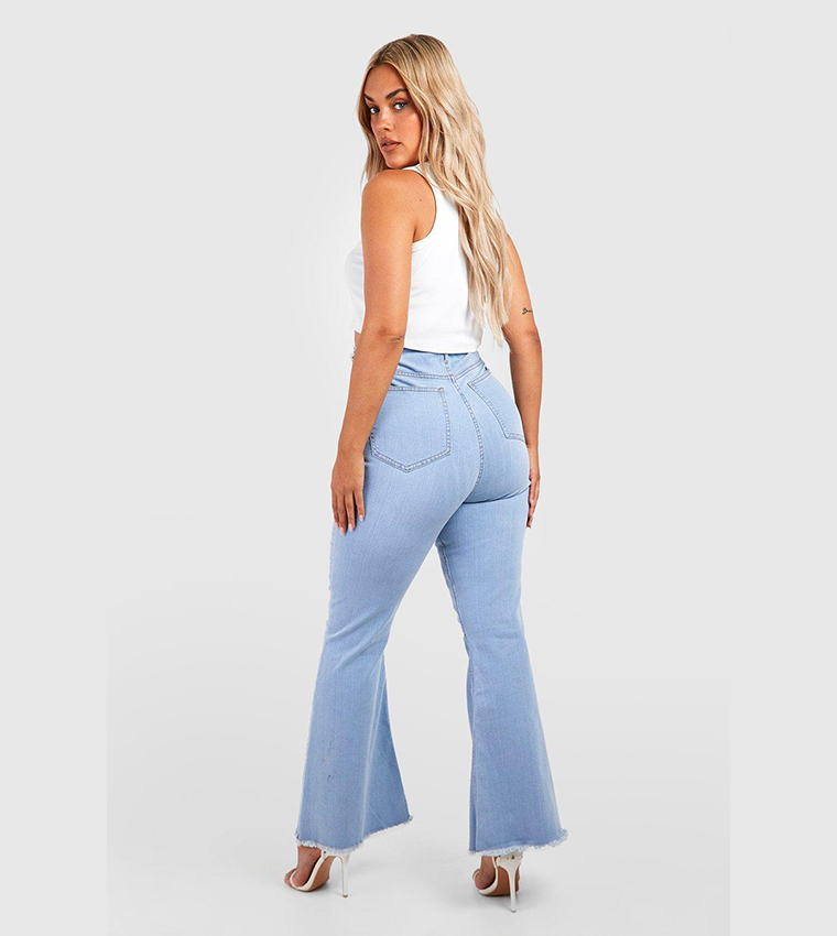 Basic High Rise Flared Jeans