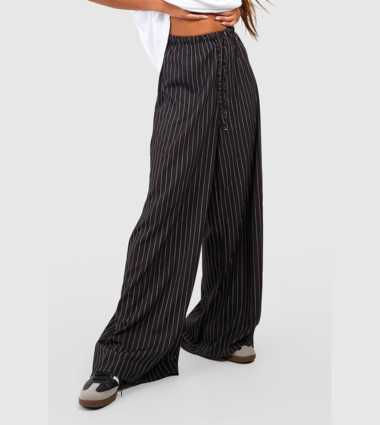 Stripe Wide Leg Floaty Pants