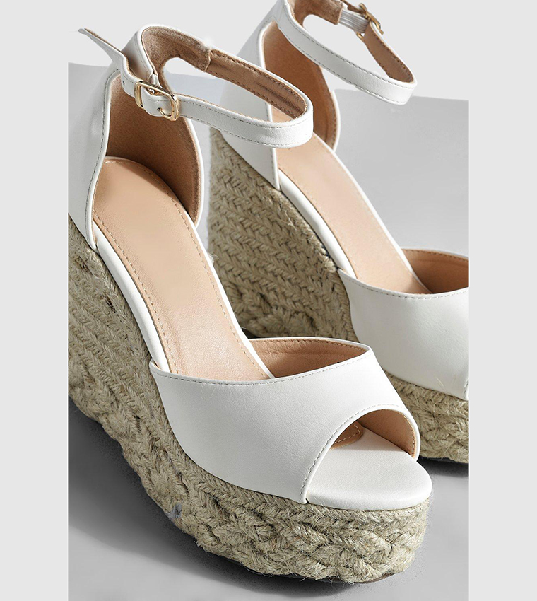 Wide fit white on sale wedges