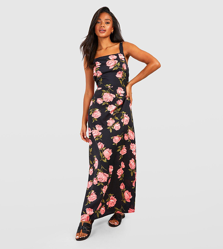 Floral Strappy Maxi Dress