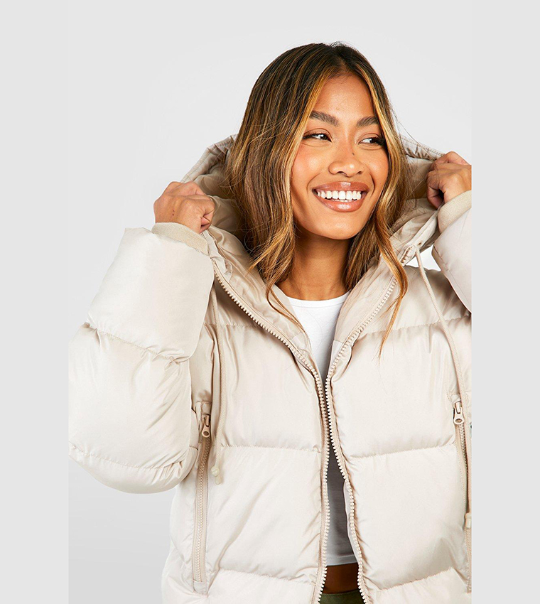 جاكيت مبطن منفوخ وبهودي