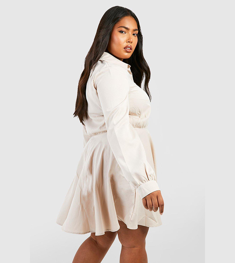 Skater clearance shirt dress