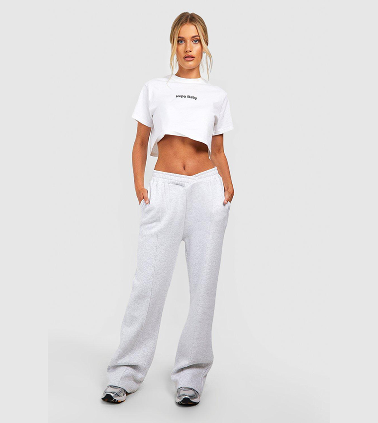 Boohoo best sale grey sweatpants