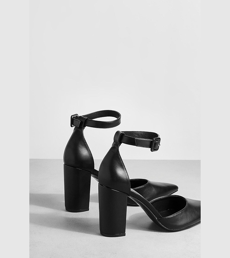 Pointed Toe Ankle Strap Pumps