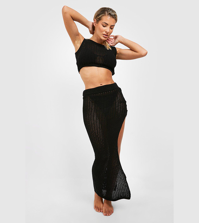 Crochet Maxi Skirt Set