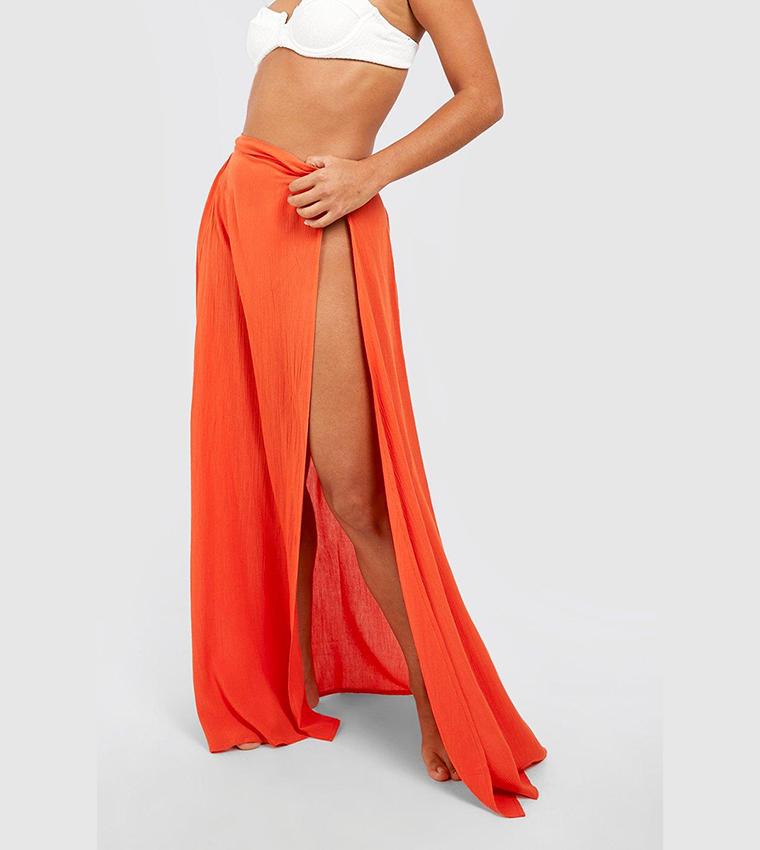 Beach shop skirt orange