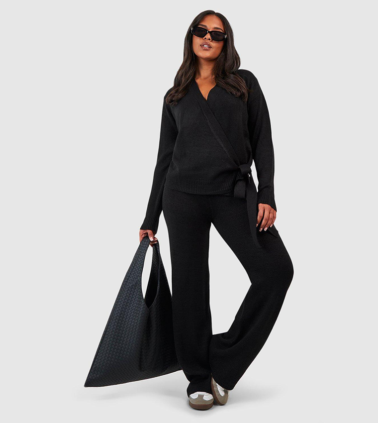 Wrap Tie Side Jumper and Trouser Co-Ord