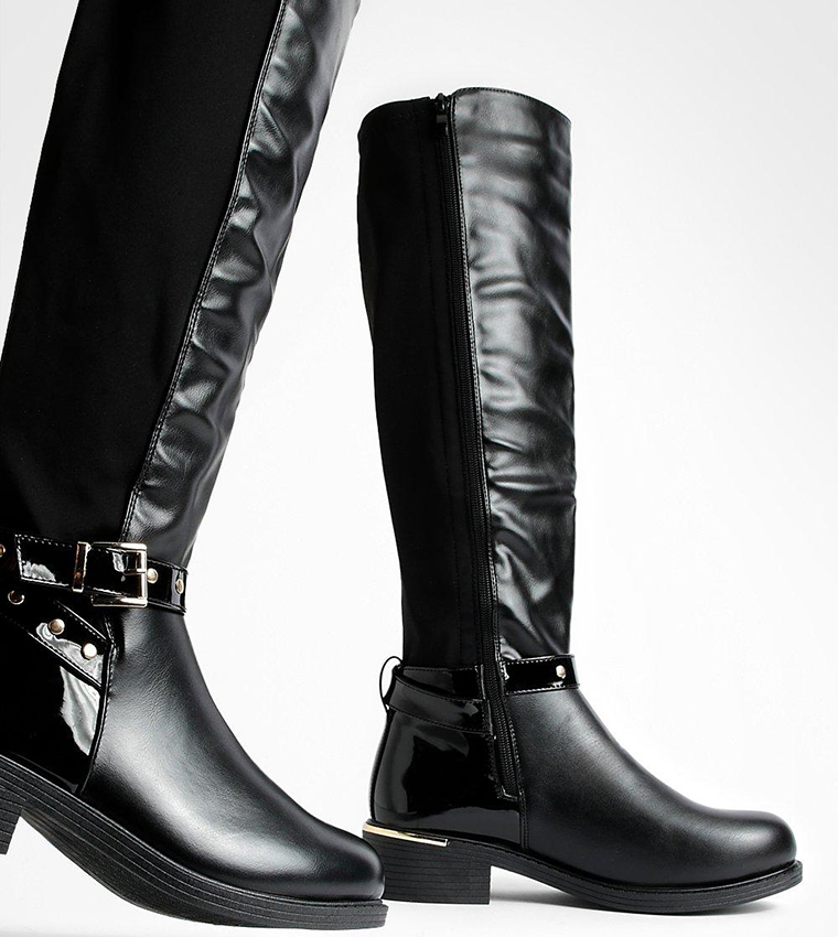 Th buckle high boot on sale stretch