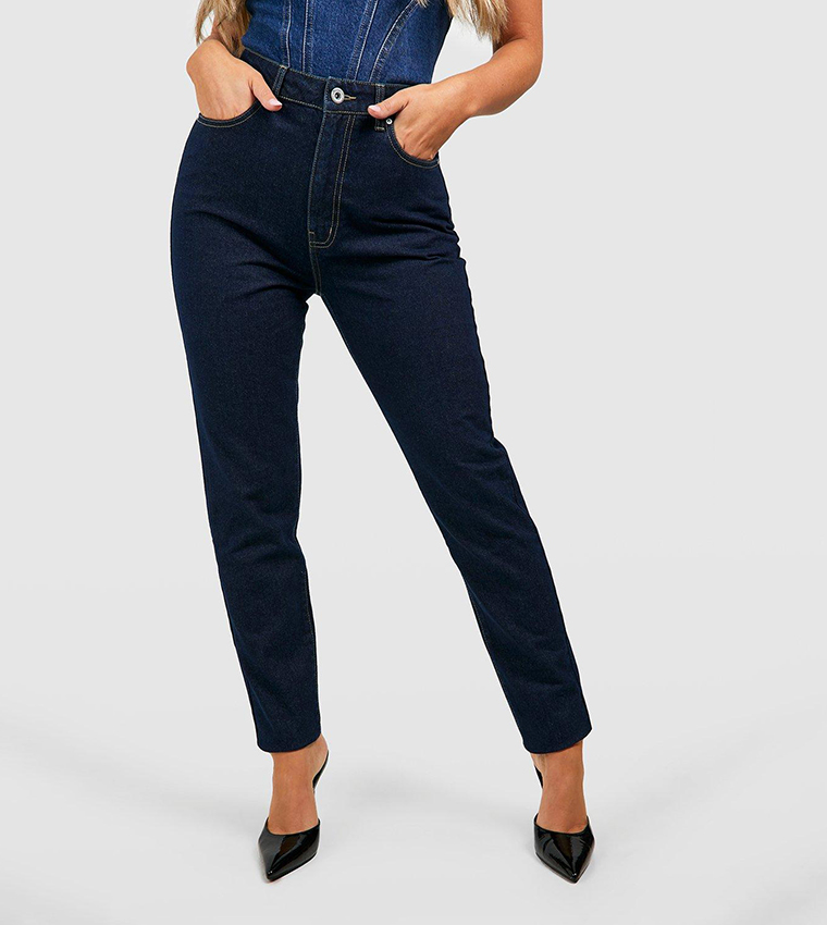 Basics High Waisted Mom Fit Jeans