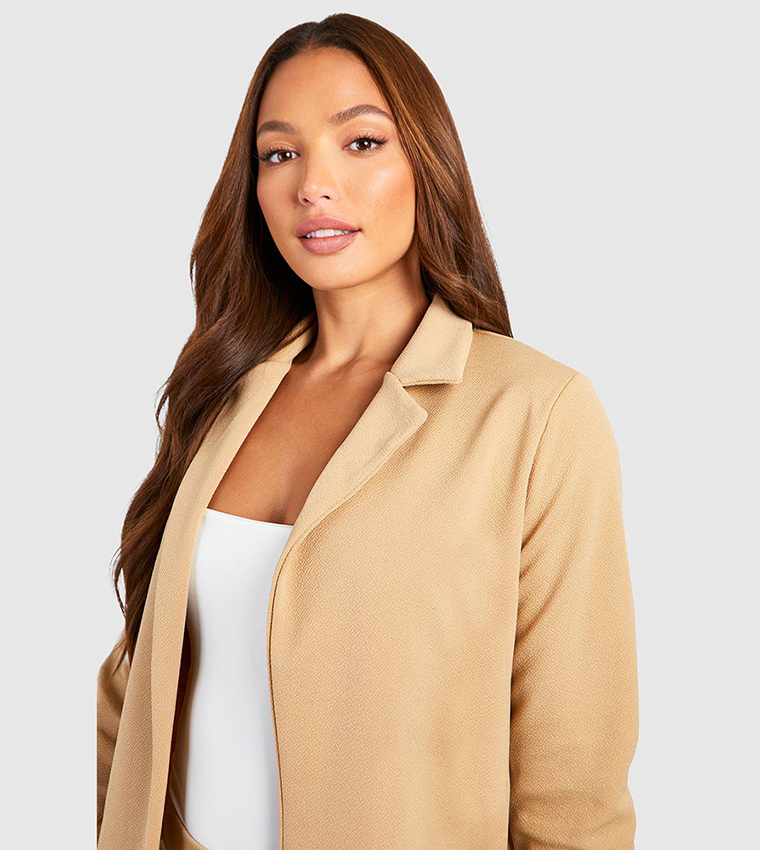 Tan clearance fitted blazer