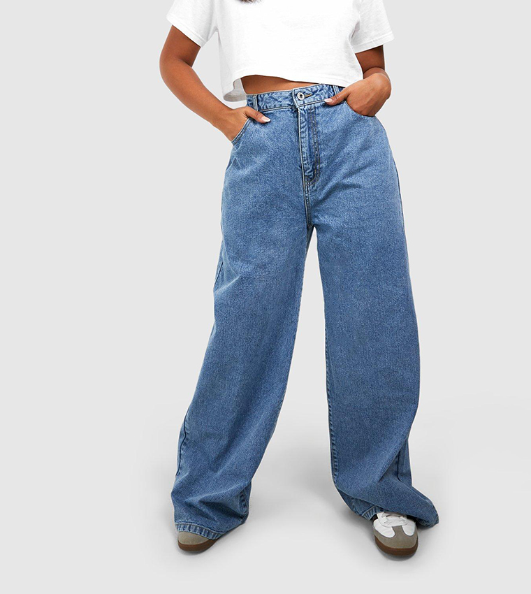 Basics High-Rise Wide Leg Jeans