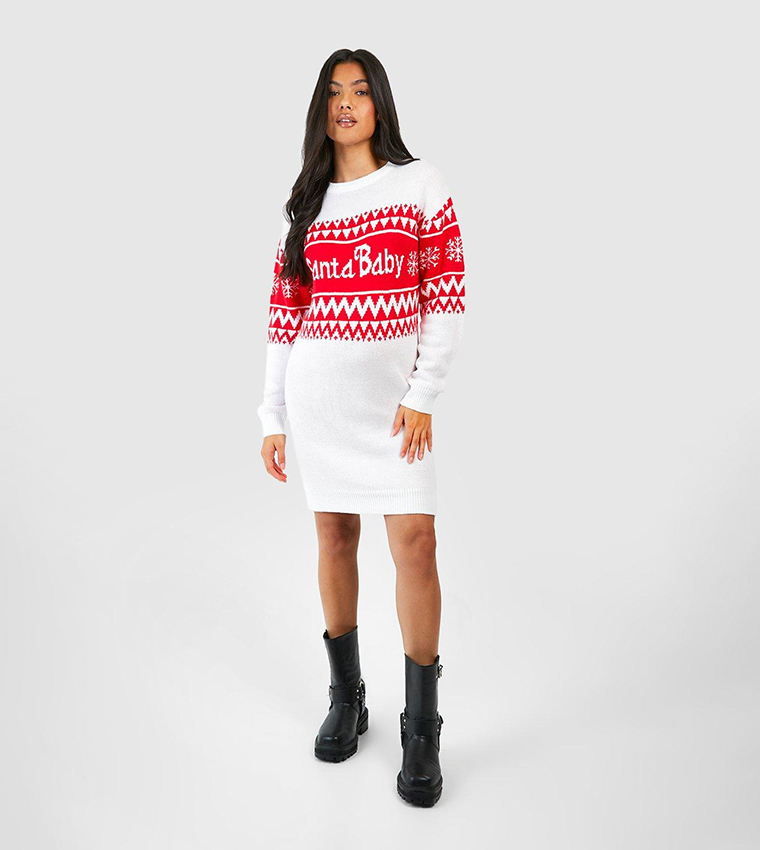 Maternity christmas sweater dress hotsell