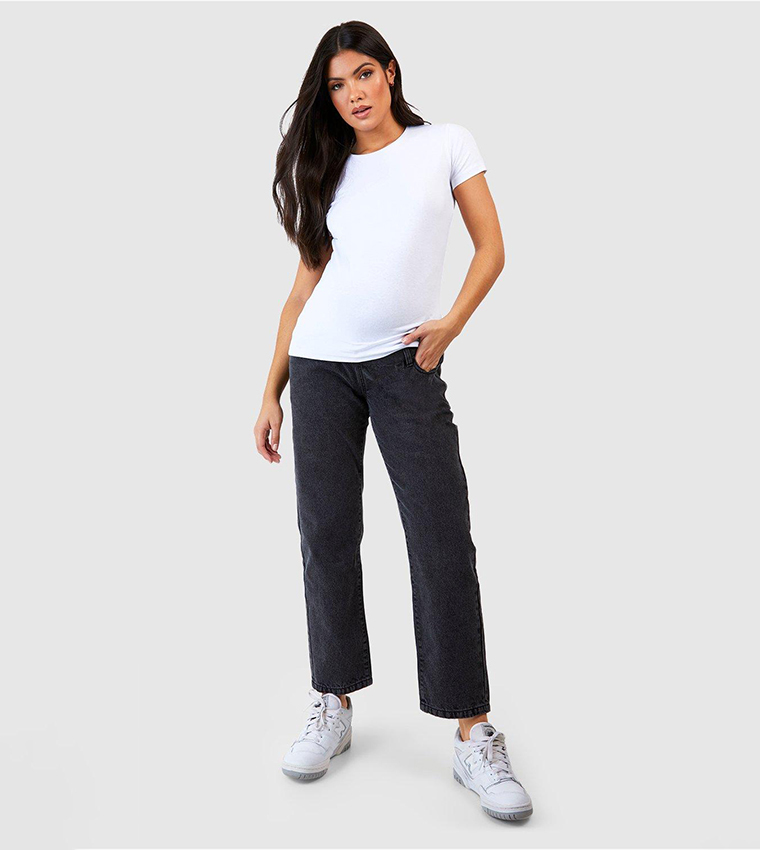 Over Bump Straight Fit Maternity Jeans