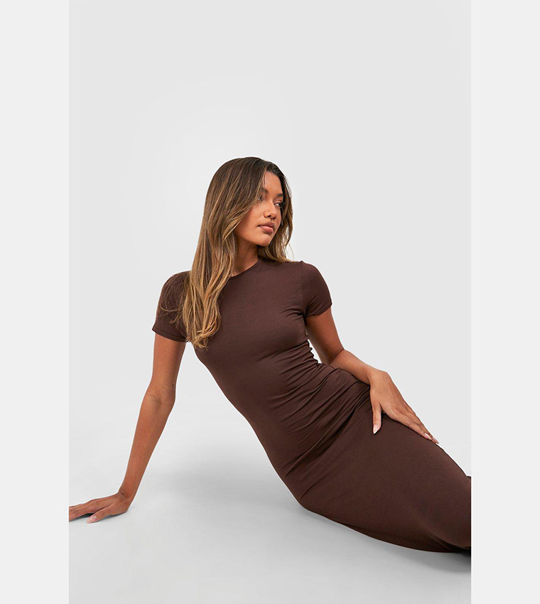 sachin and babi light blue dress WILLA BEA FRILLED - Maxi dress - chocolate/brown
