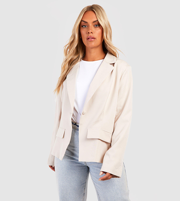 Oversized 2025 blazer beige