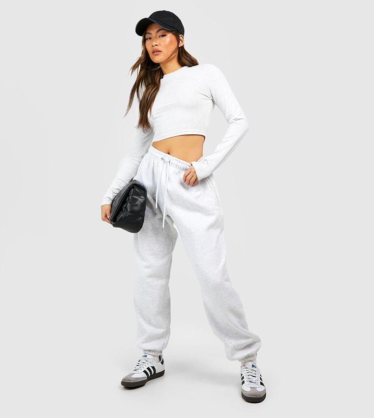 Grey oversized 2025 cuffed joggers