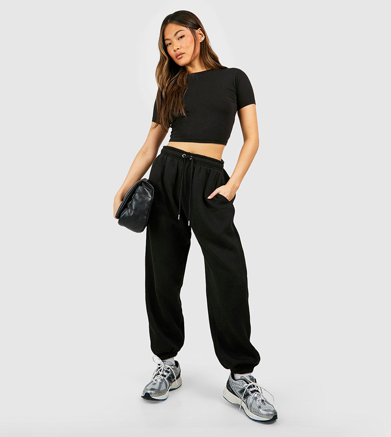 Oversized 2025 black jogger