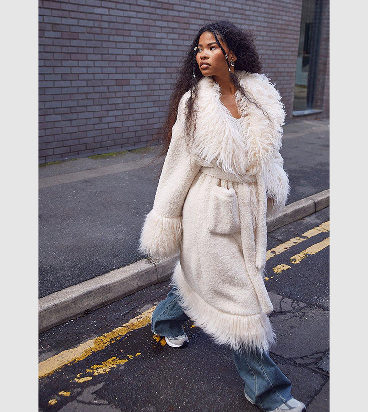 Oversized shop faux fur