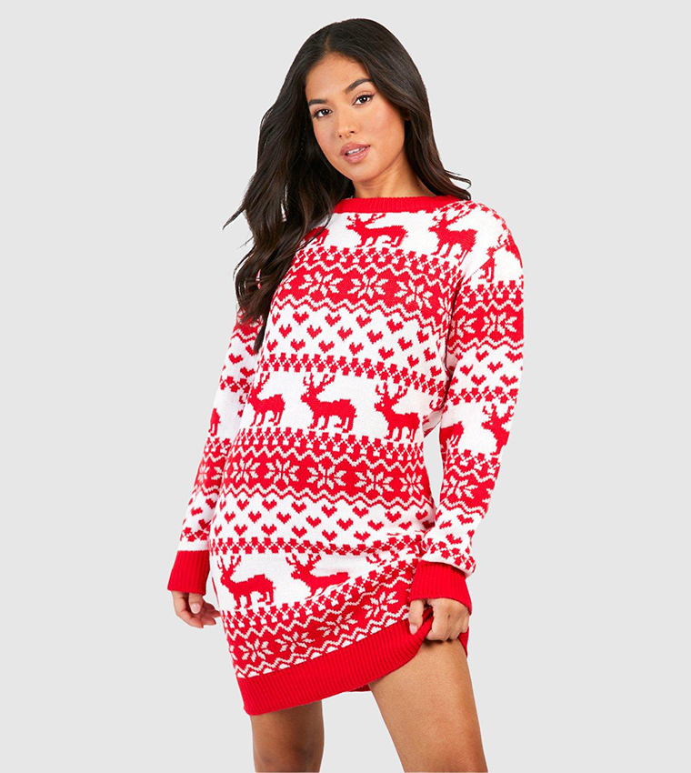 Petite red hotsell sweater dress