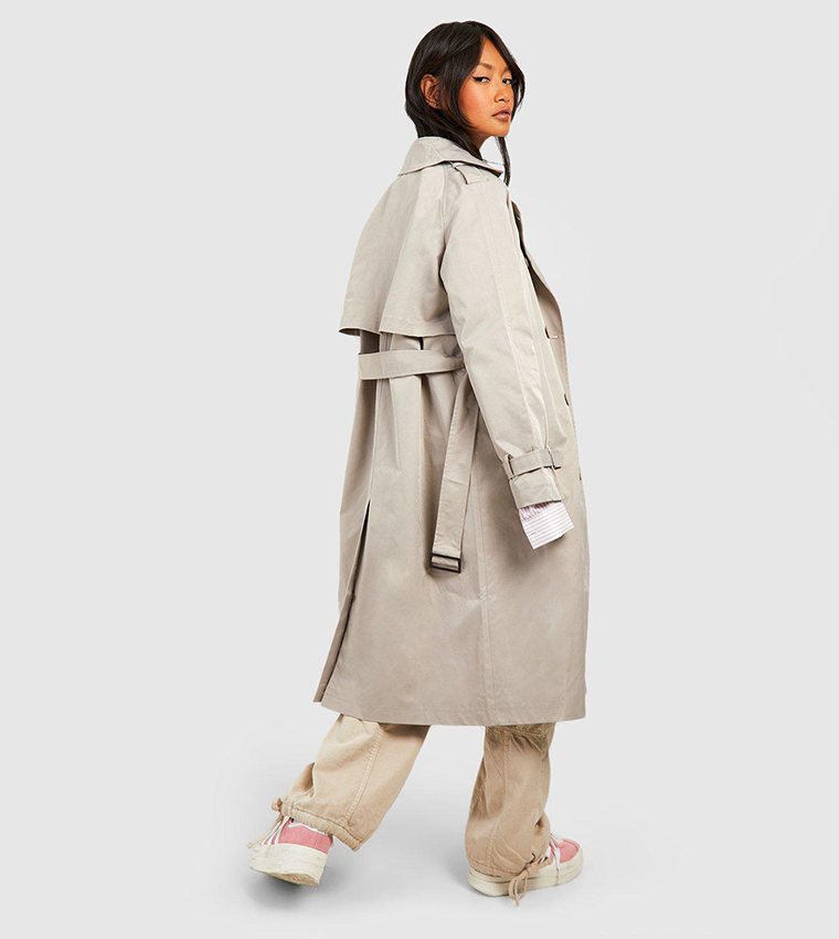 Double Breast Belted Trench Coat