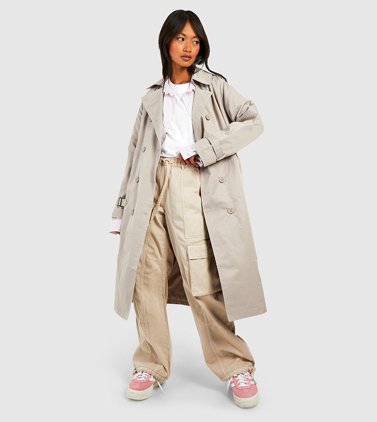 Double Breast Belted Trench Coat
