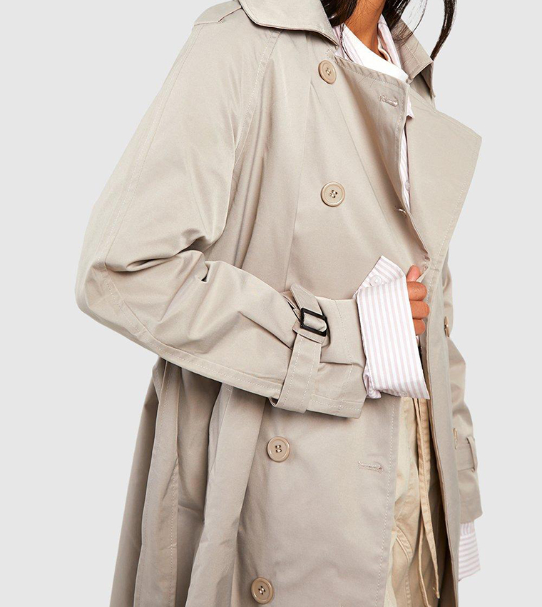 Double Breast Belted Trench Coat