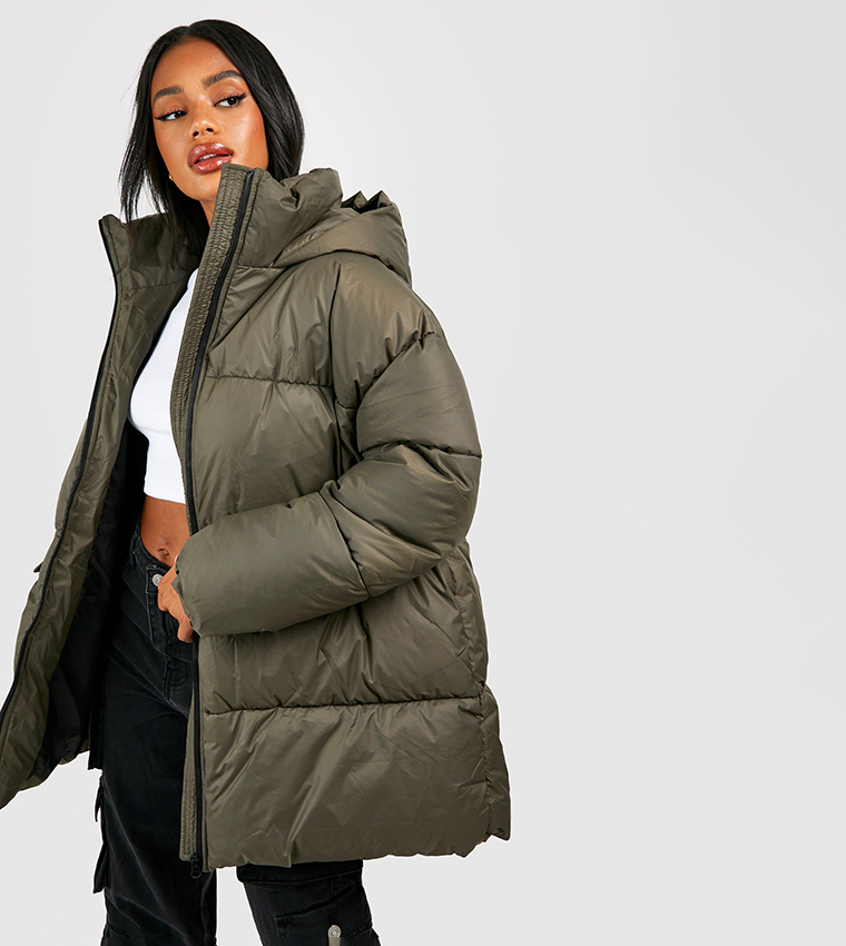 Oversized shop puffer coat