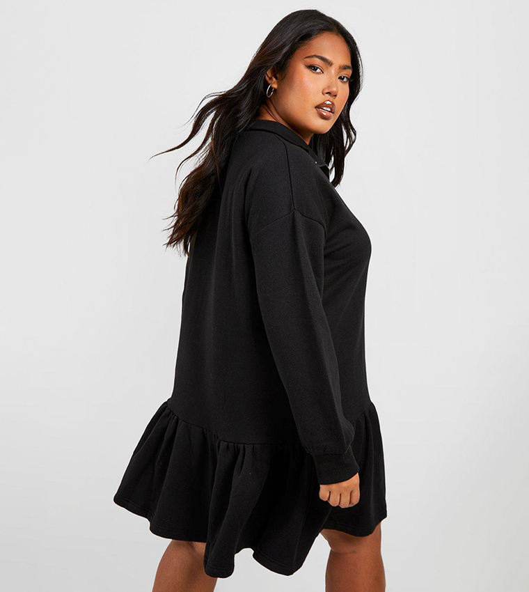 Frill hem jumper dress best sale