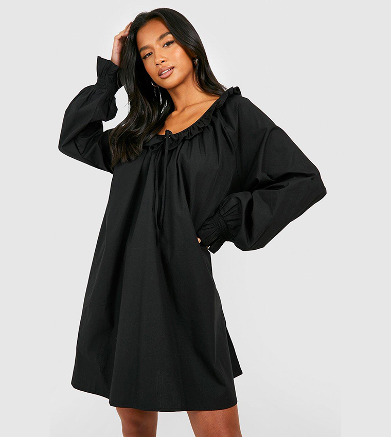 Frill fashion smock dress