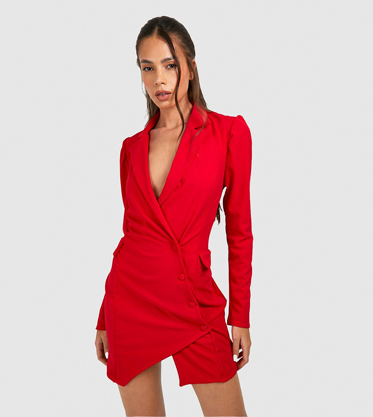 Button down 2024 blazer dress