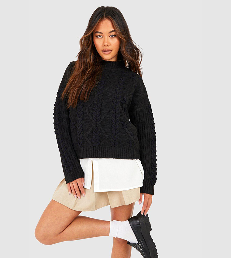 Oversized jumper 2024 with skirt