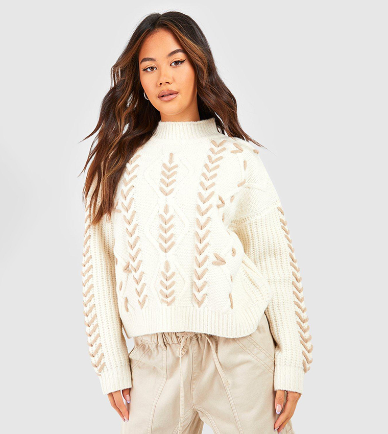 Oversize 2025 white jumper