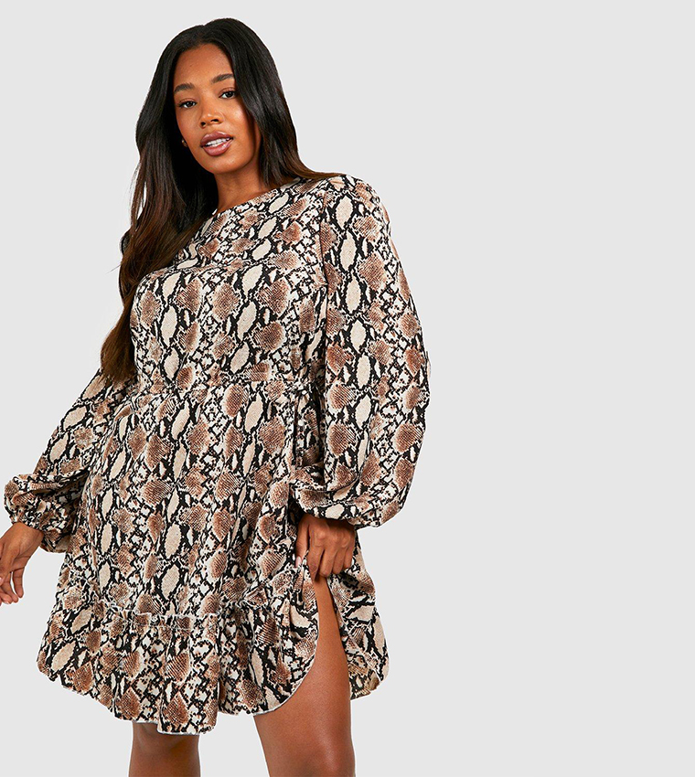 High neck smock outlet dress