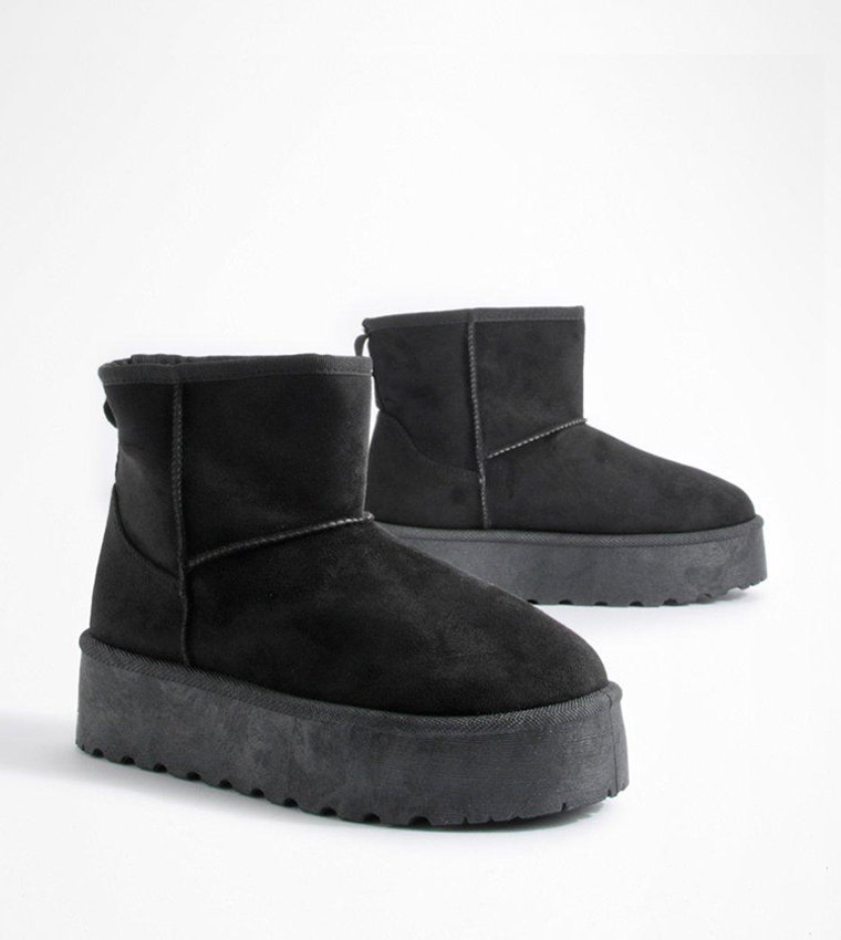 Wide Fit Platform Mini Cosy Boots
