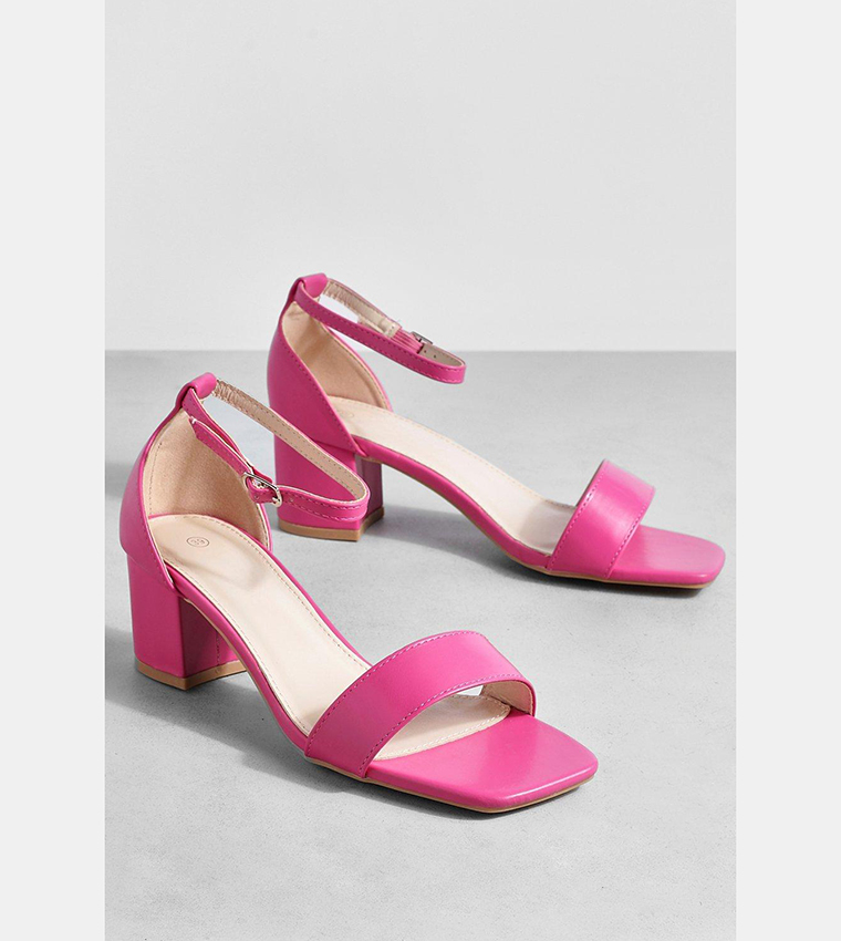 Boohoo pink cheap heels