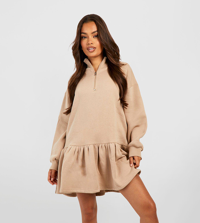 Sweater dress 2024 with frill