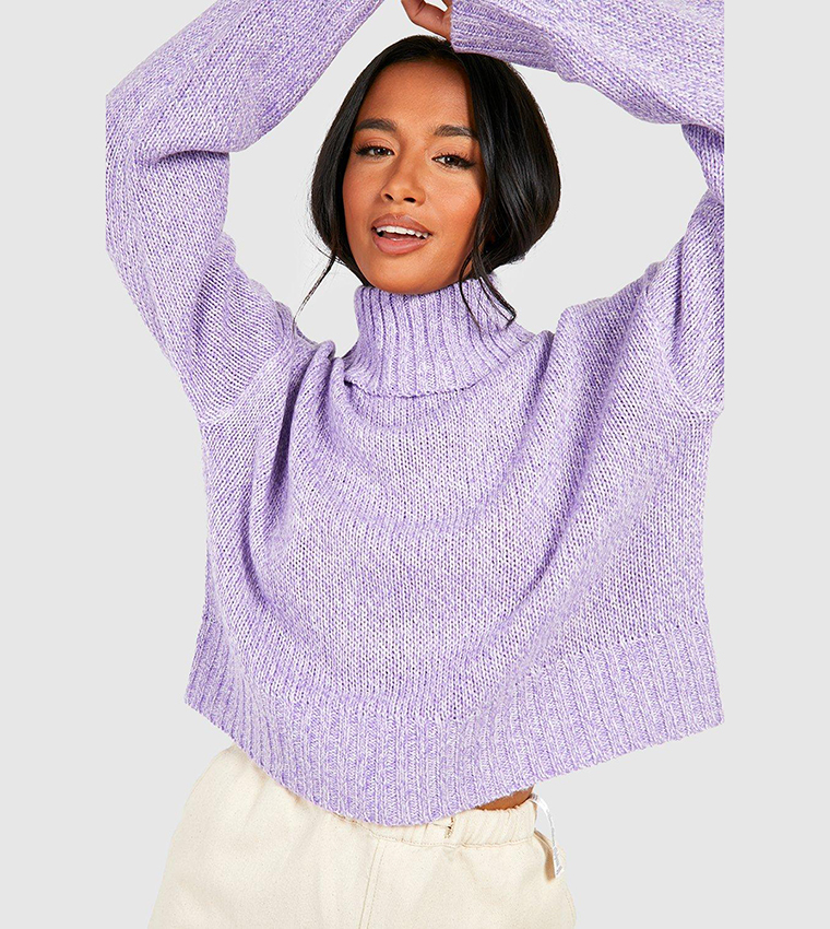 Lilac cropped sale sweater