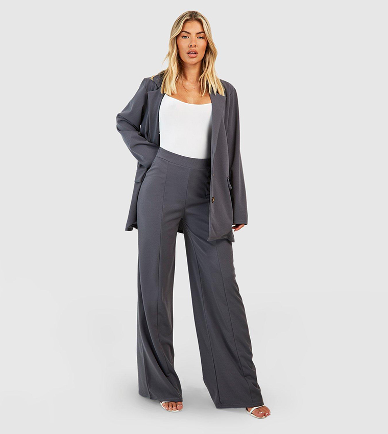 Tall Pocket Detail High Waisted Wide Leg Cargo Trousers
