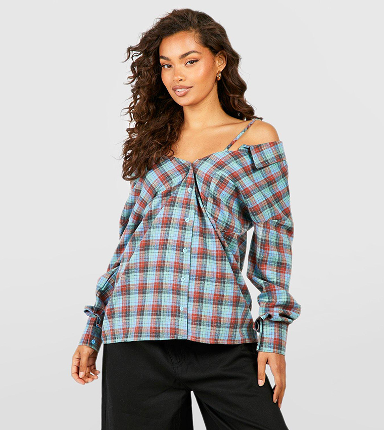 Cold shoulder clearance shirts