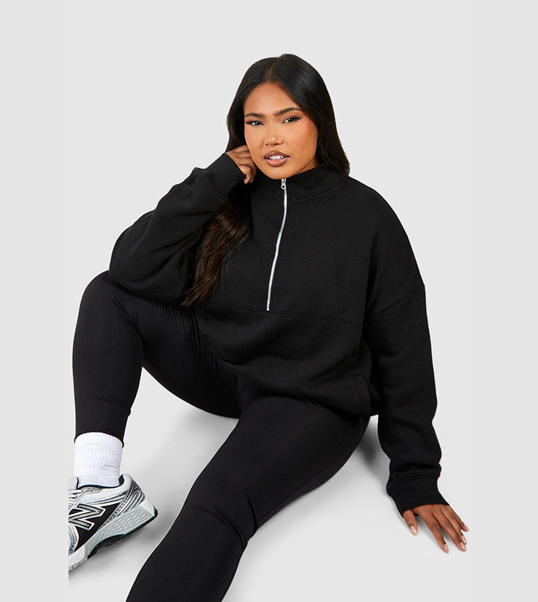 Oversized on sale quarter zip